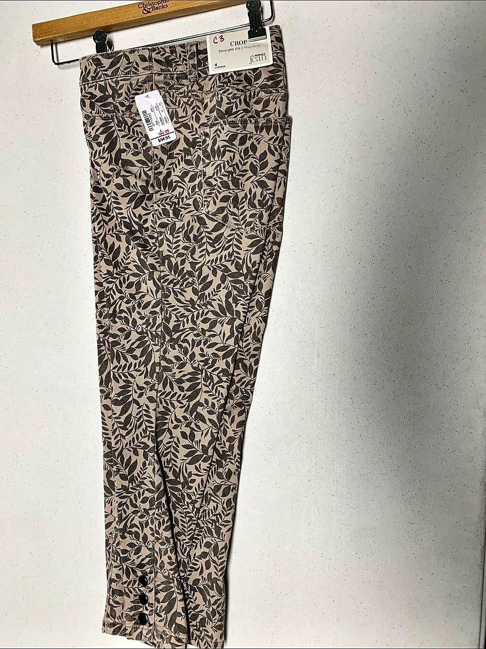 Christopher & Banks The Perfect Jean Floral Straight fit Pants